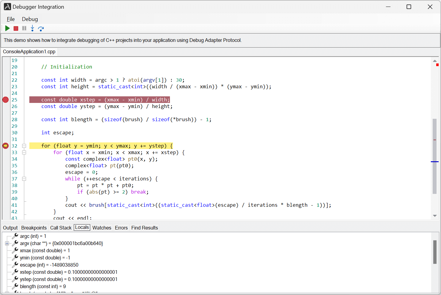 Debugging based on Debug Adapter Protocol