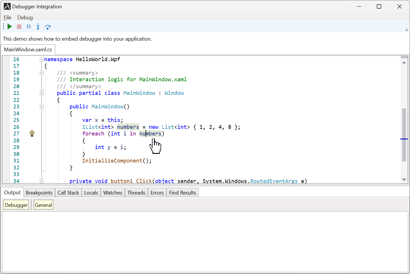 Support for jumping to the declaration and completion of the matching braces in Code Editor