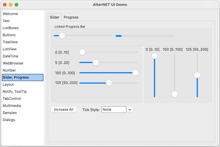 AlterNET UI - macOs